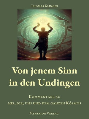 cover image of Von jenem Sinn in den Undingen
